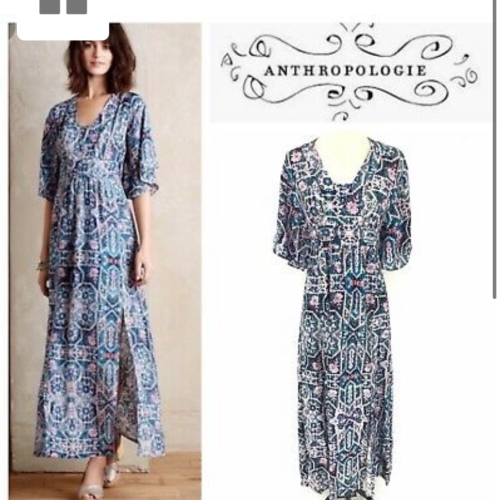 Anthropologie Dress- Mauve- Size 10